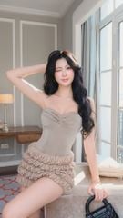 Set Bodysuit Quần Nhúng Bèo