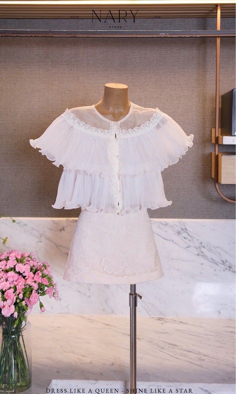 Set Áo Voan Tầng Cv Hoa