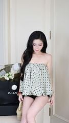 Áo Ống Bí Chấm Bi