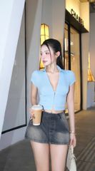 Áo Thun Cổ SM Tay Con