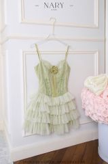 Đầm Ren Tầng Đính Hoa