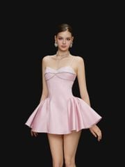 Đầm Xòe Ren Viền Đá