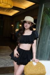 Set Babydoll Tay Phồng