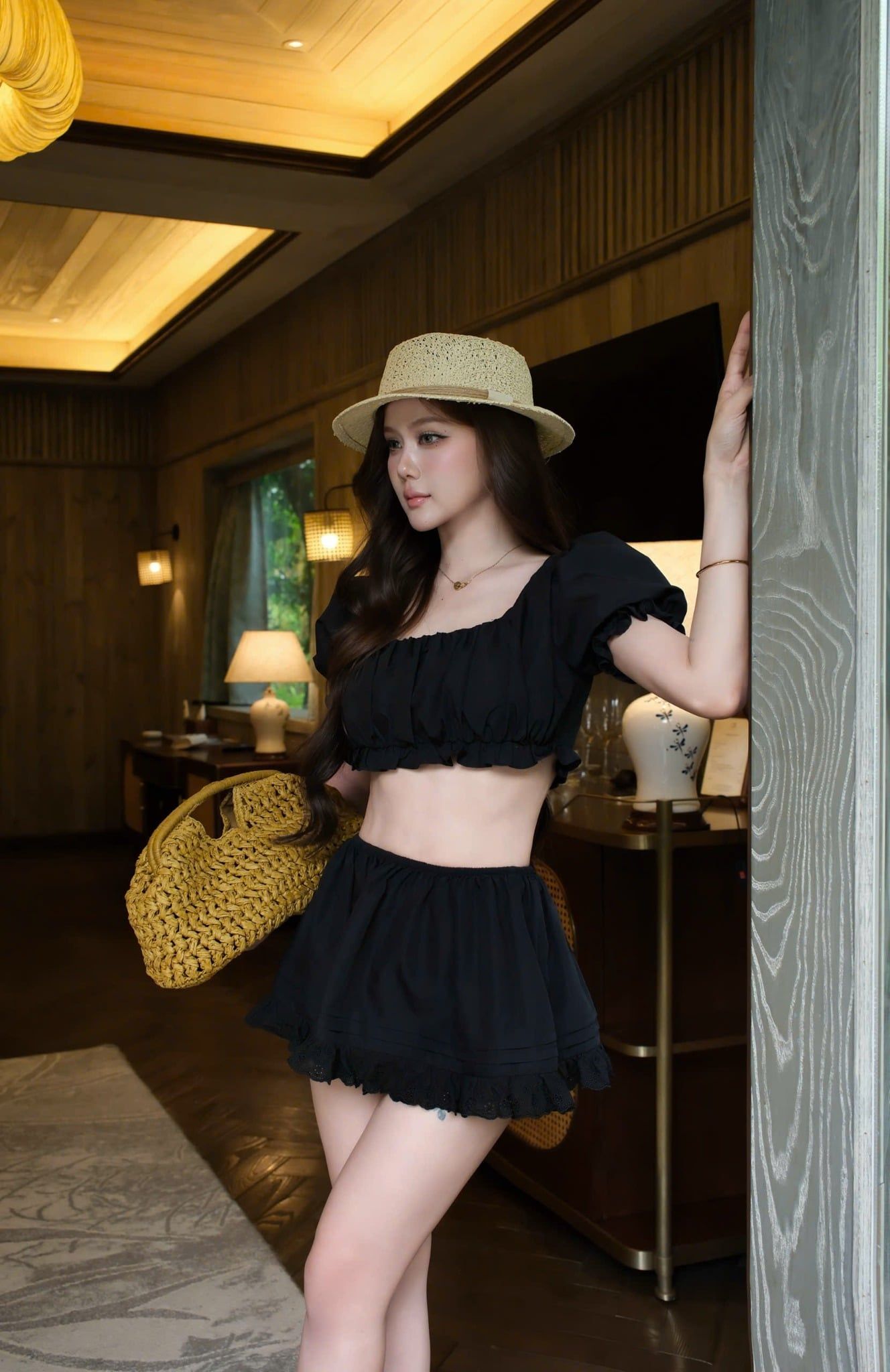 Set Babydoll Tay Phồng