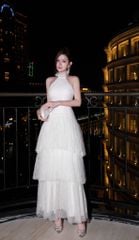 Đầm Cổ Yếm Ren Tầng