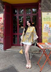 Áo Lụa Hạc Hoa