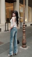 Quần Jean Ống Loe Basic