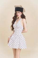 Đầm Yếm Xòe Nhúng Ngực