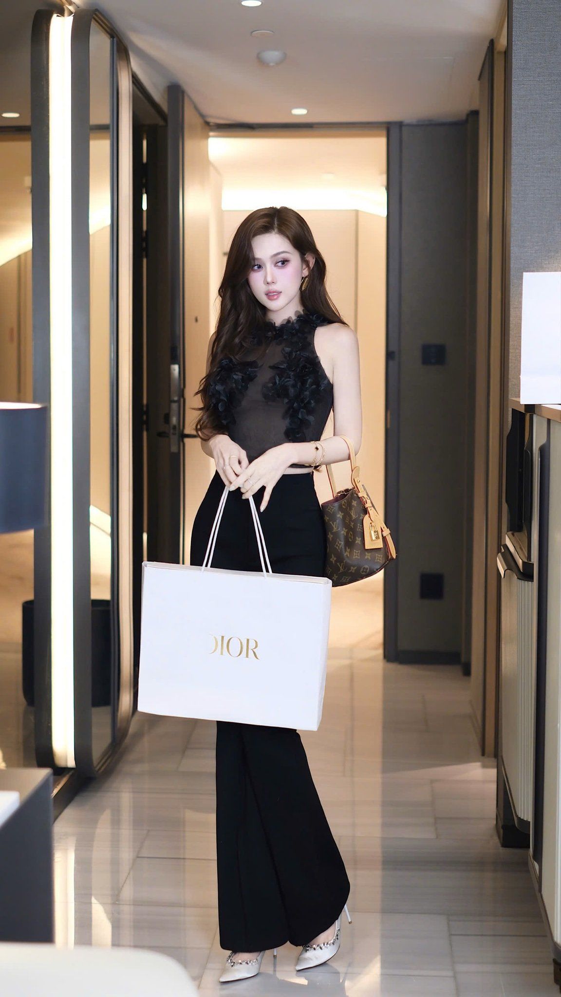 Áo Lưới SN Đính Hoa