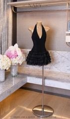 Đầm Yếm Chéo Dây Bèo Tầng