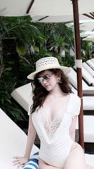 Áo Bodysuit Nhúng Phối Ren