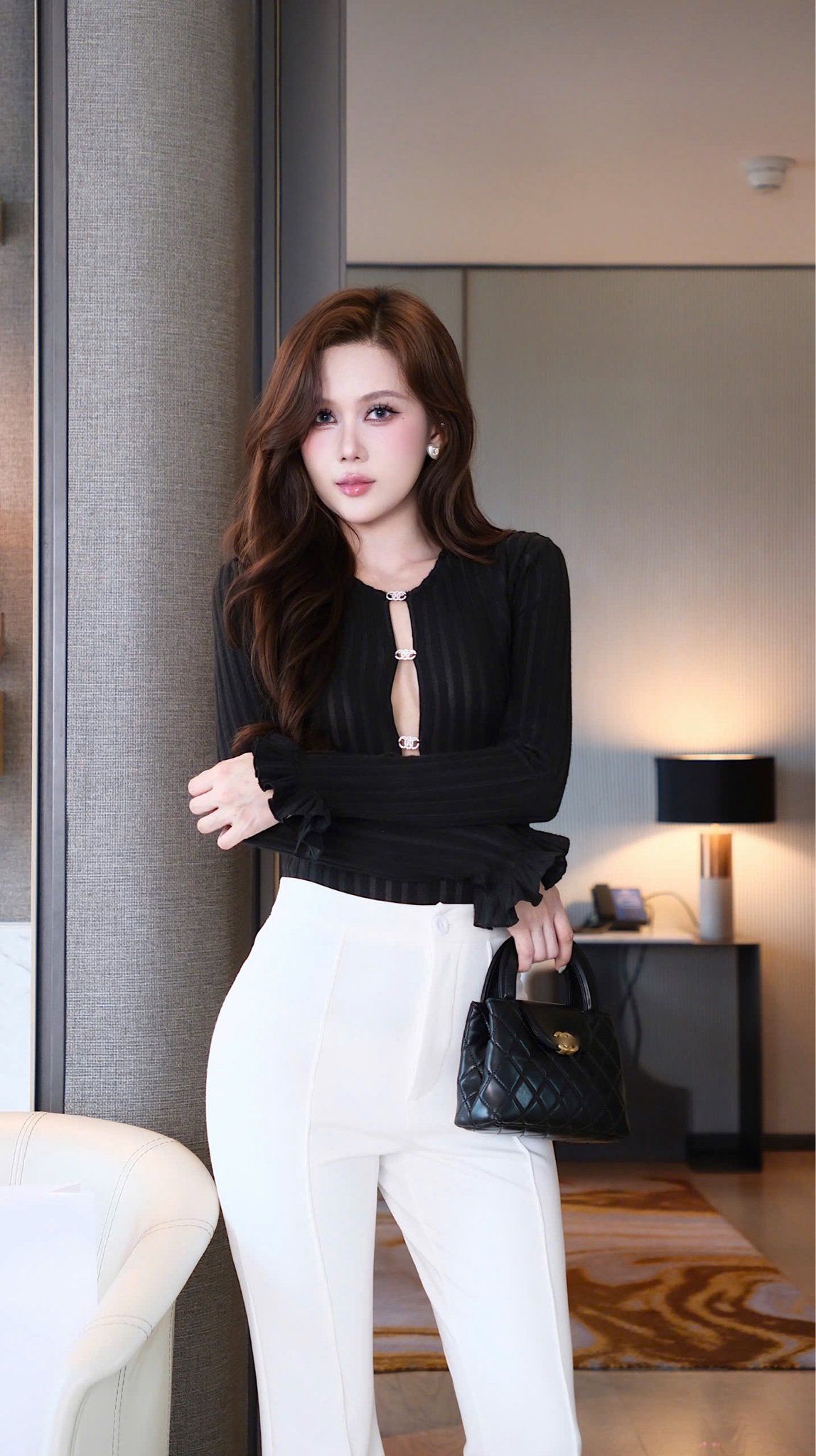 Quần Lưng Cao Ống Loe