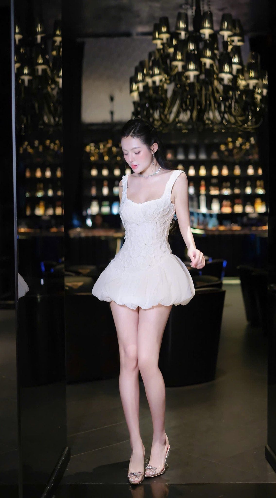 Đầm Tùng Bí Hoa Nổi