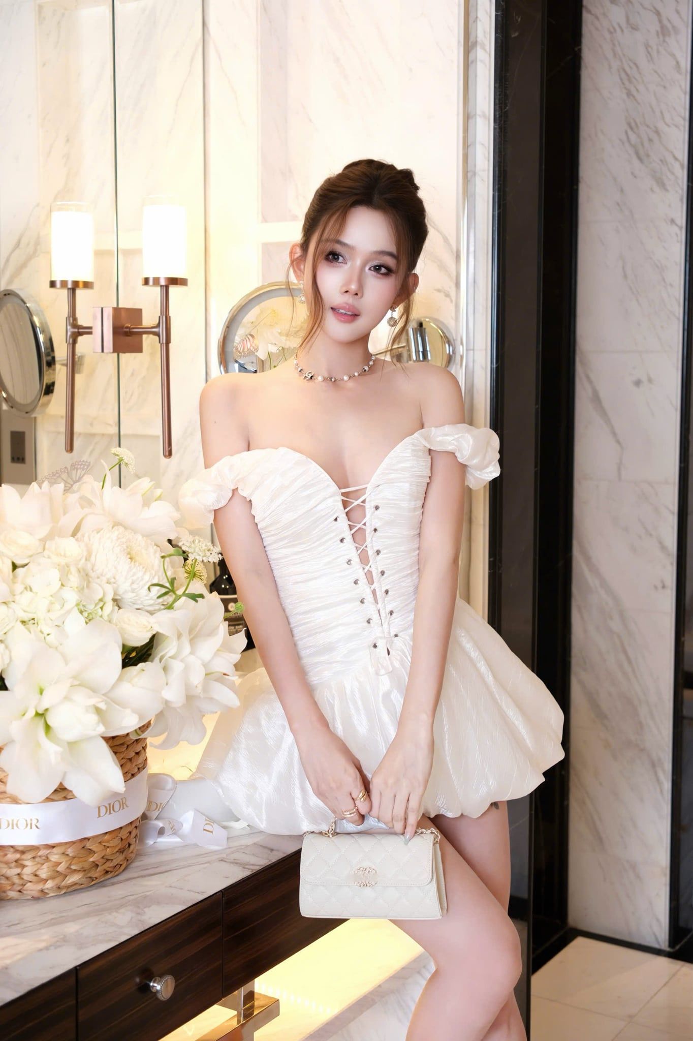 Đầm Voan Bí Đan Dây