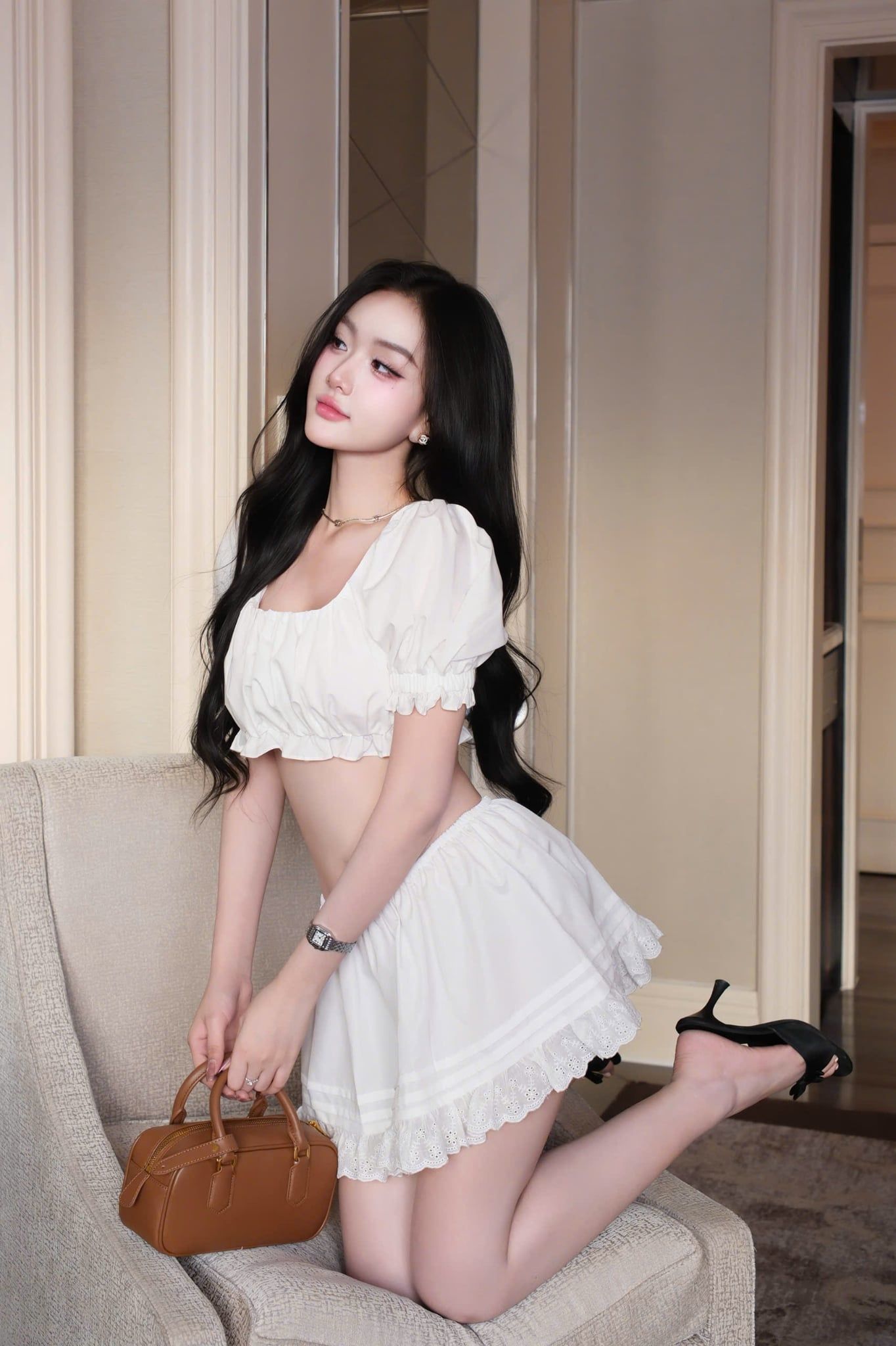 Set Babydoll Tay Phồng