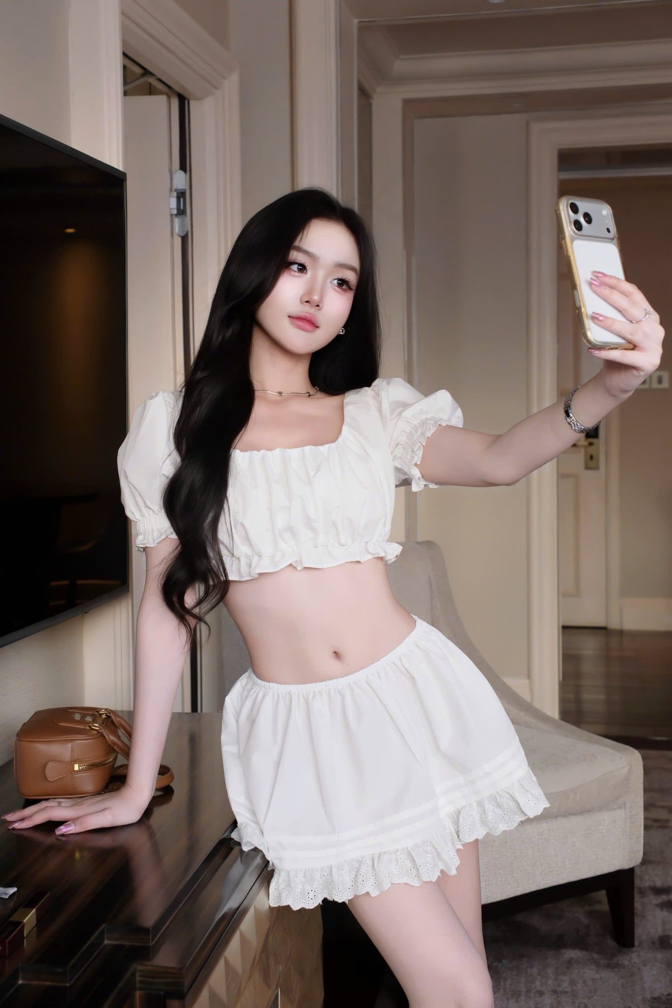 Set Babydoll Tay Phồng