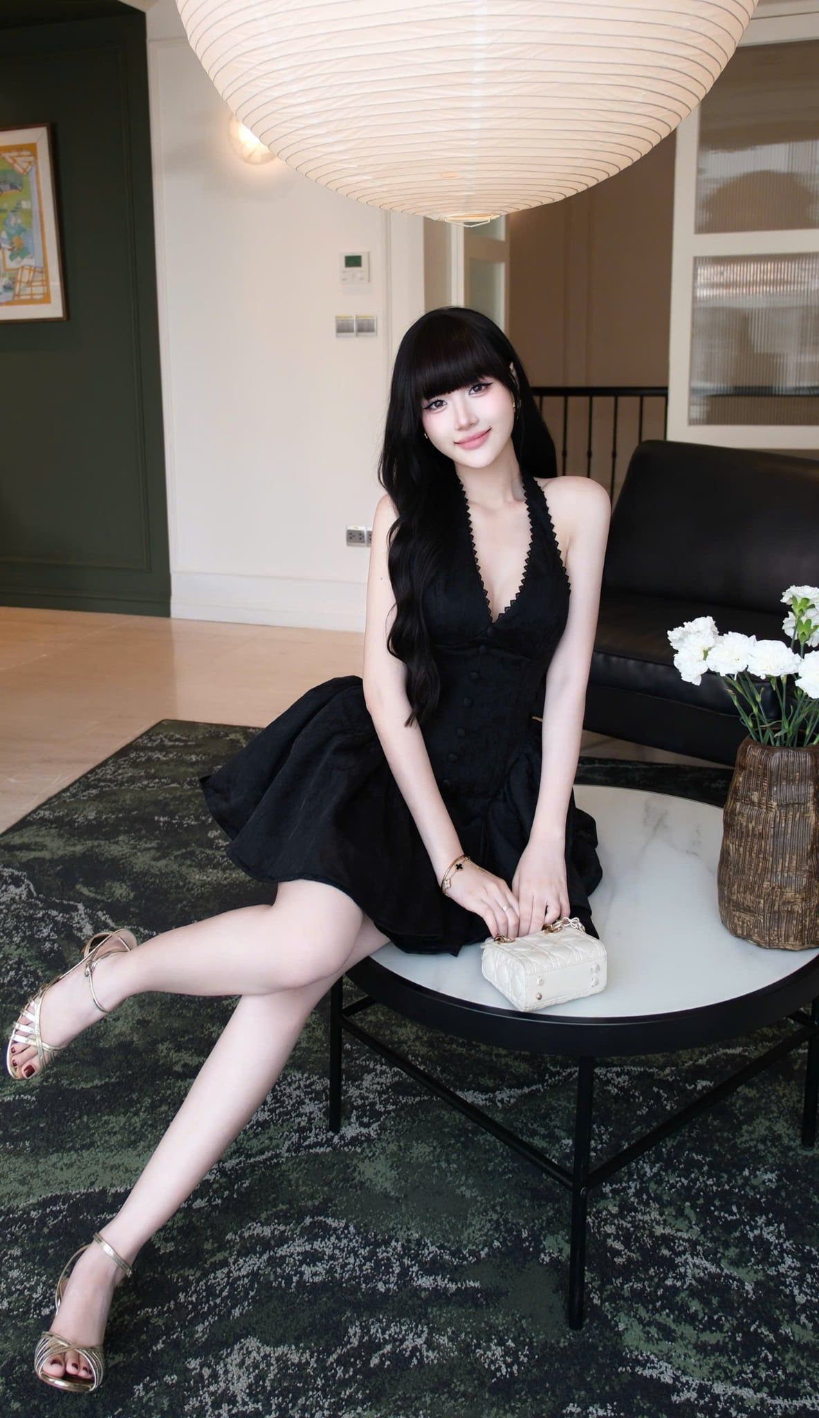 Đầm Yếm Ren Viền Bèo