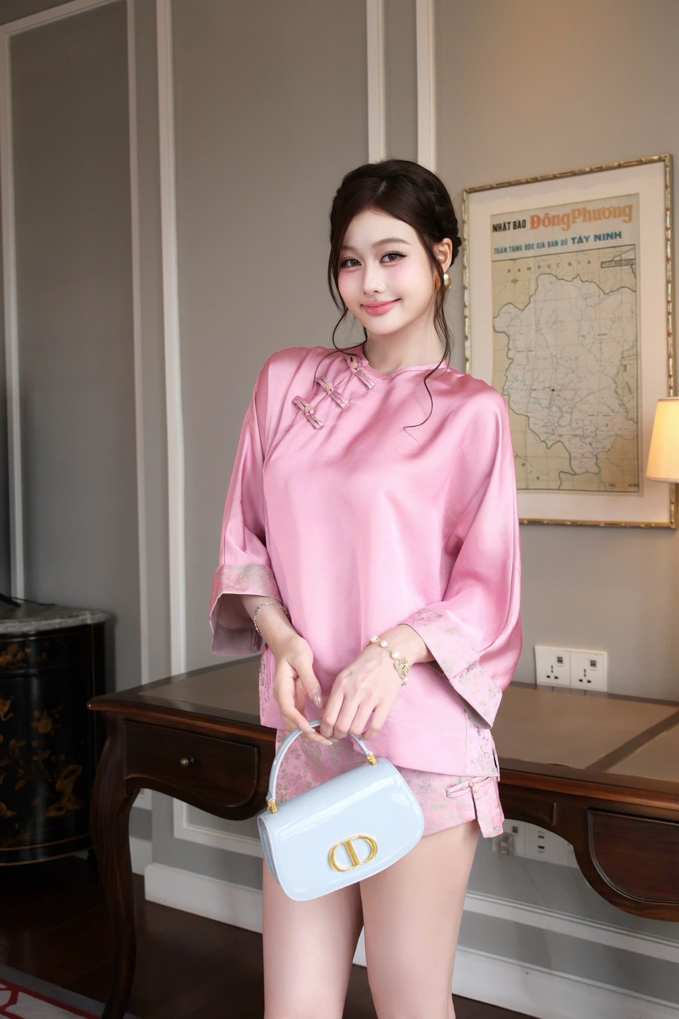 Set Lụa Hoa Nhí Cv Kiểu