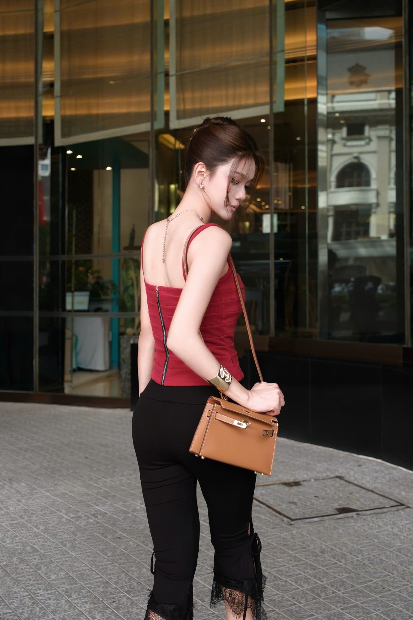 Quần Ngố Phối Ren Nơ