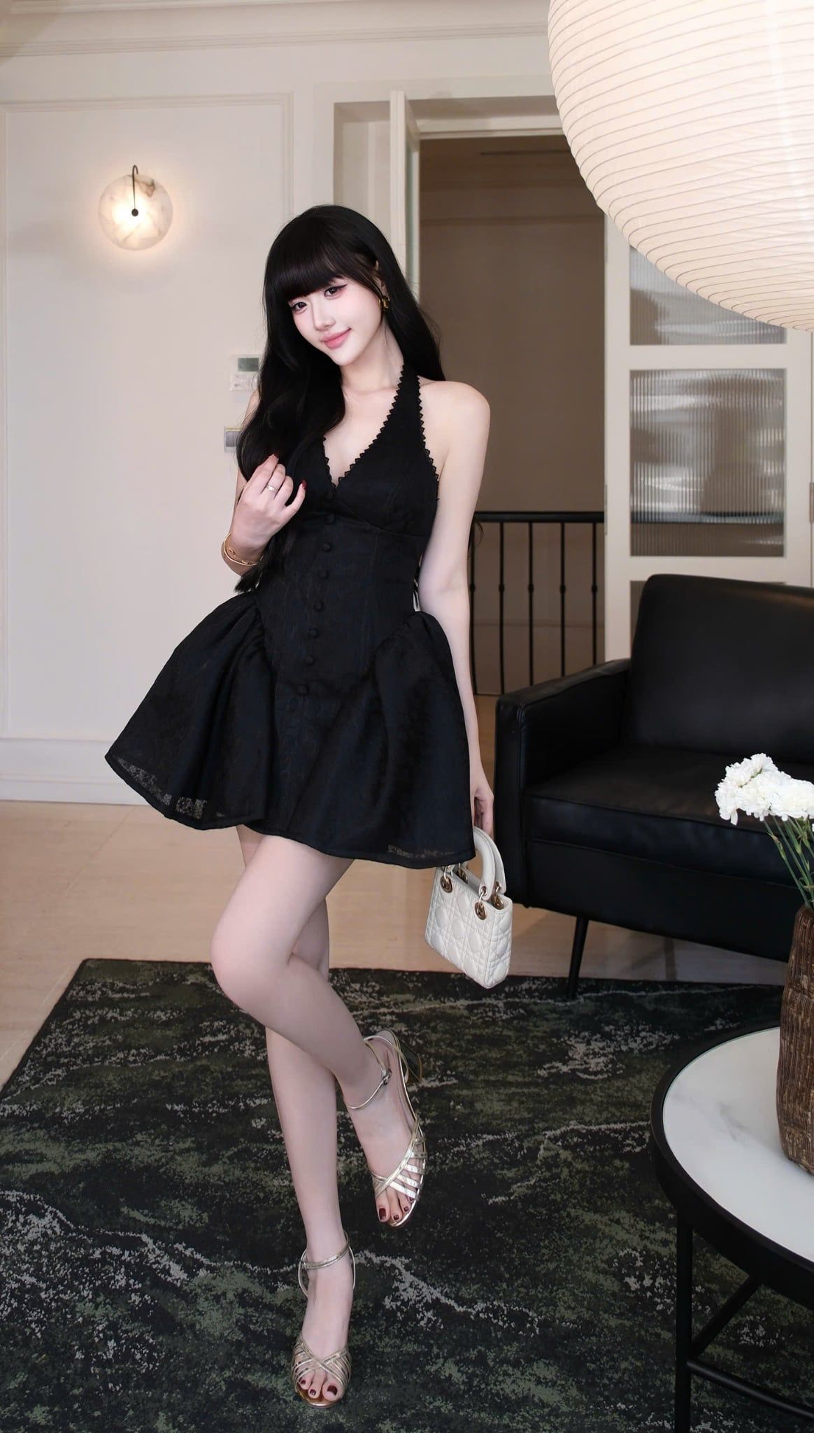Đầm Yếm Ren Viền Bèo
