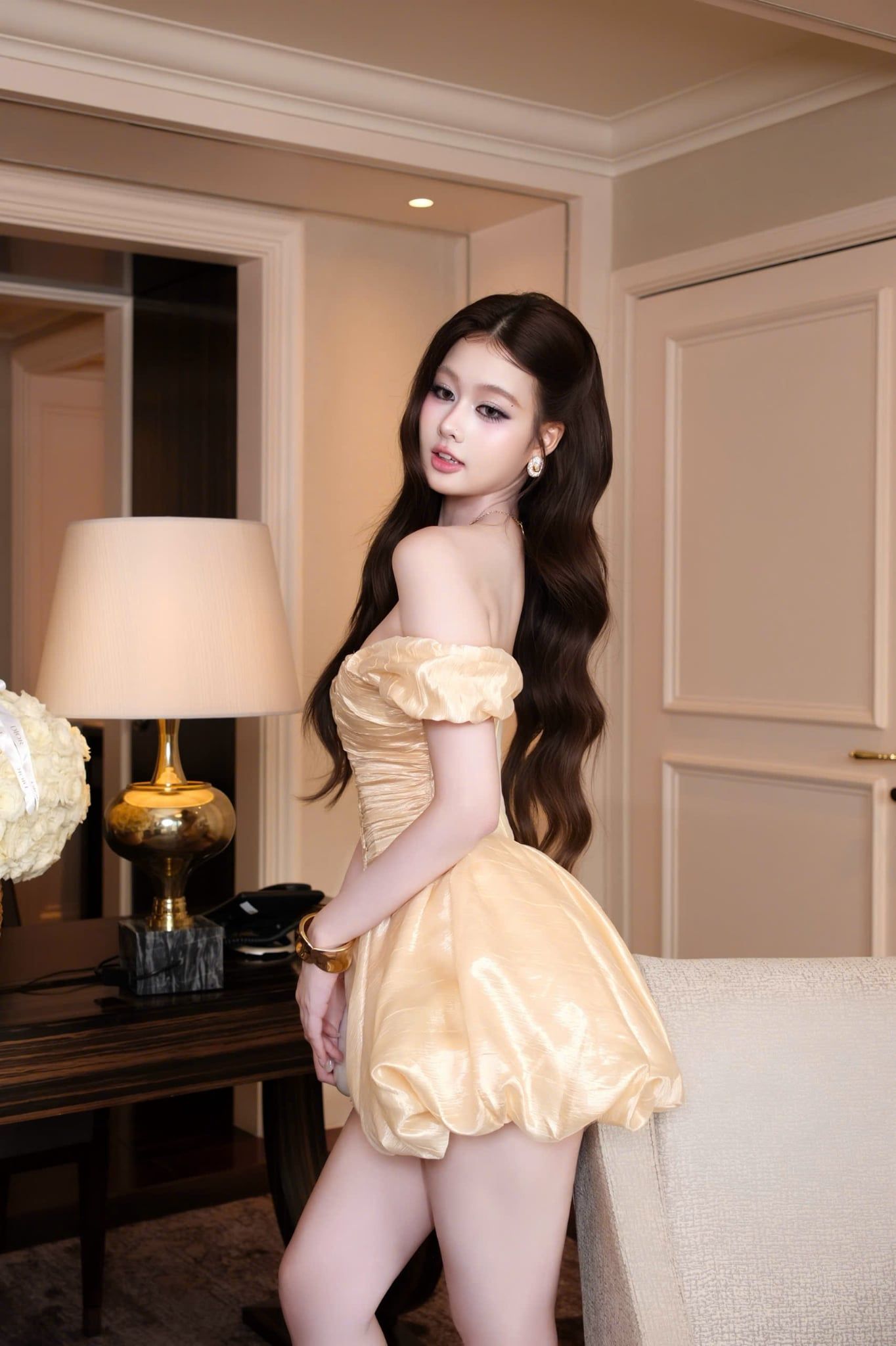Đầm Voan Bí Đan Dây