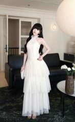 Đầm Cổ Yếm Ren Tầng