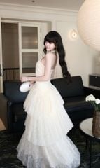 Đầm Cổ Yếm Ren Tầng
