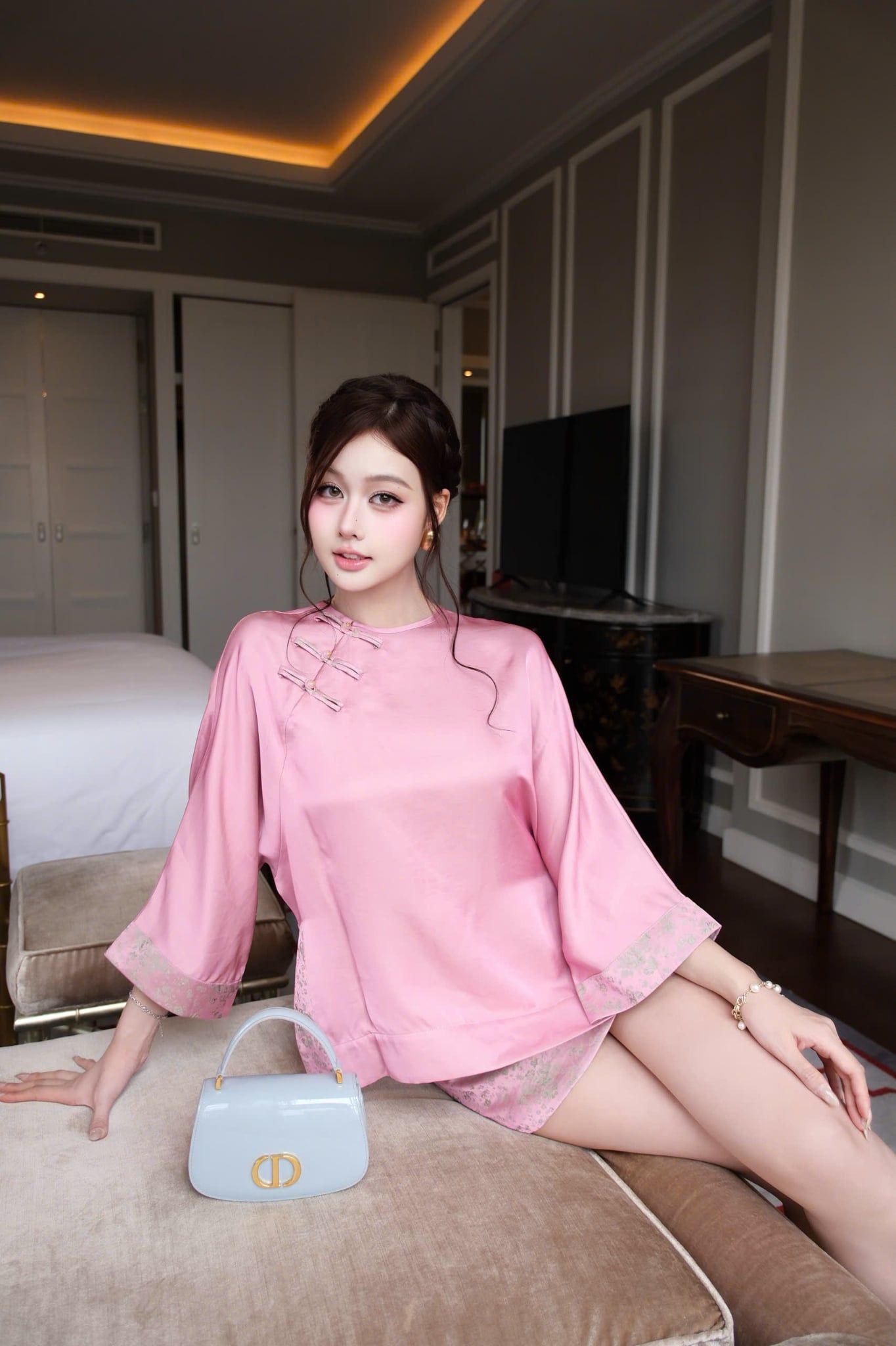 Set Lụa Hoa Nhí Cv Kiểu