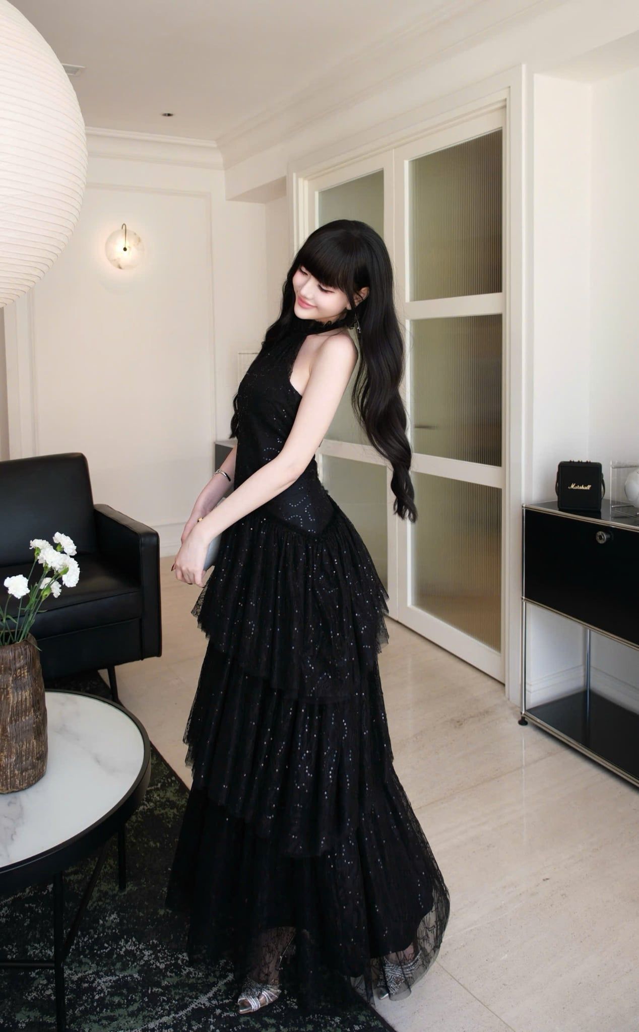 Đầm Cổ Yếm Ren Tầng