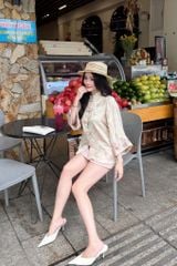Áo Lụa Hạc Hoa