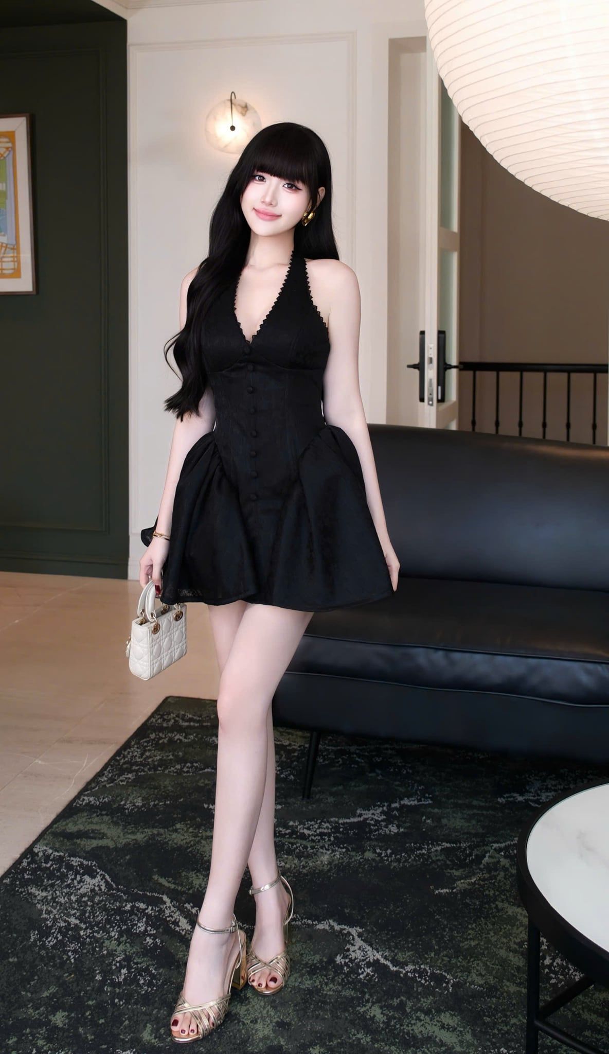 Đầm Yếm Ren Viền Bèo