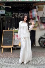 Áo Lụa TD Nút Kiểu