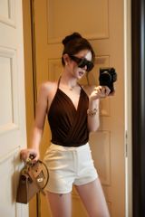 Áo Bodysuit Nhún Ngực