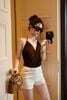 Áo Bodysuit Nhún Ngực