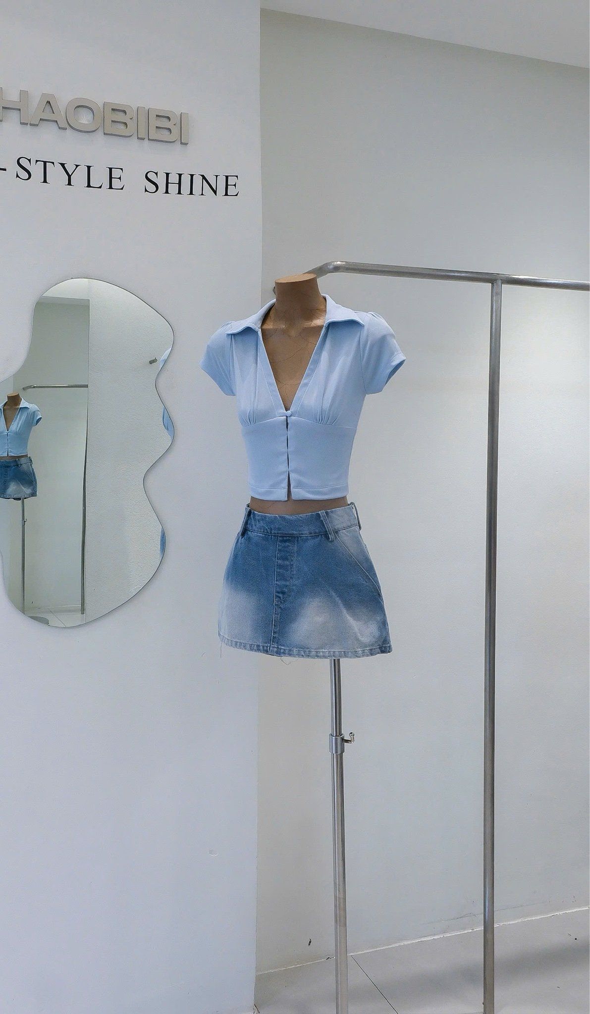 Áo Thun Cổ SM Tay Con