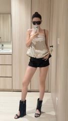 Áo Ống Bí Nút Kèm Belt