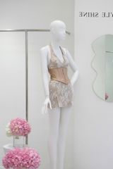 Set Áo Yếm Ren Nền Hoa