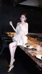 Đầm Yếm Ren Xù Tầng