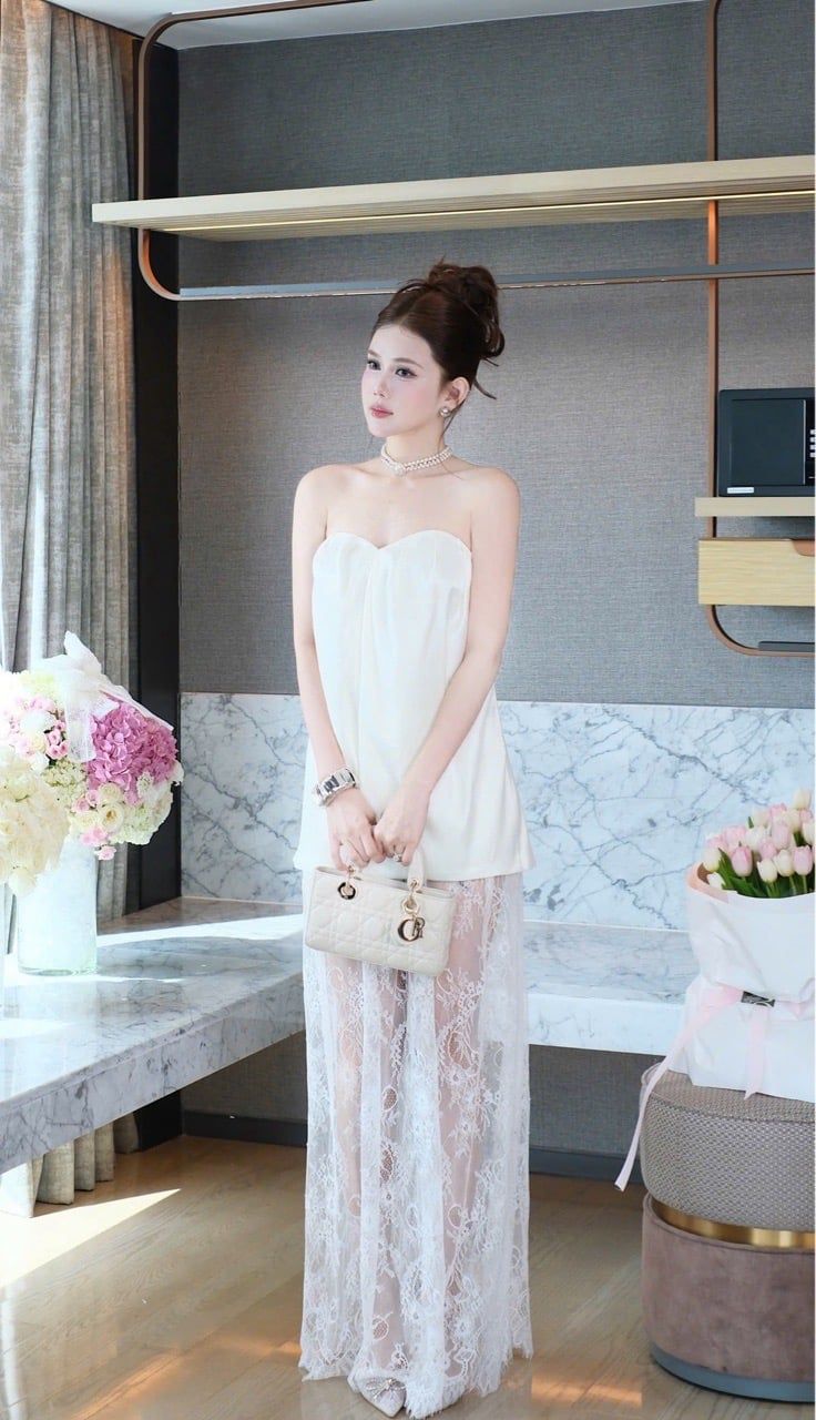 Set Cup Lụa Cv Ren