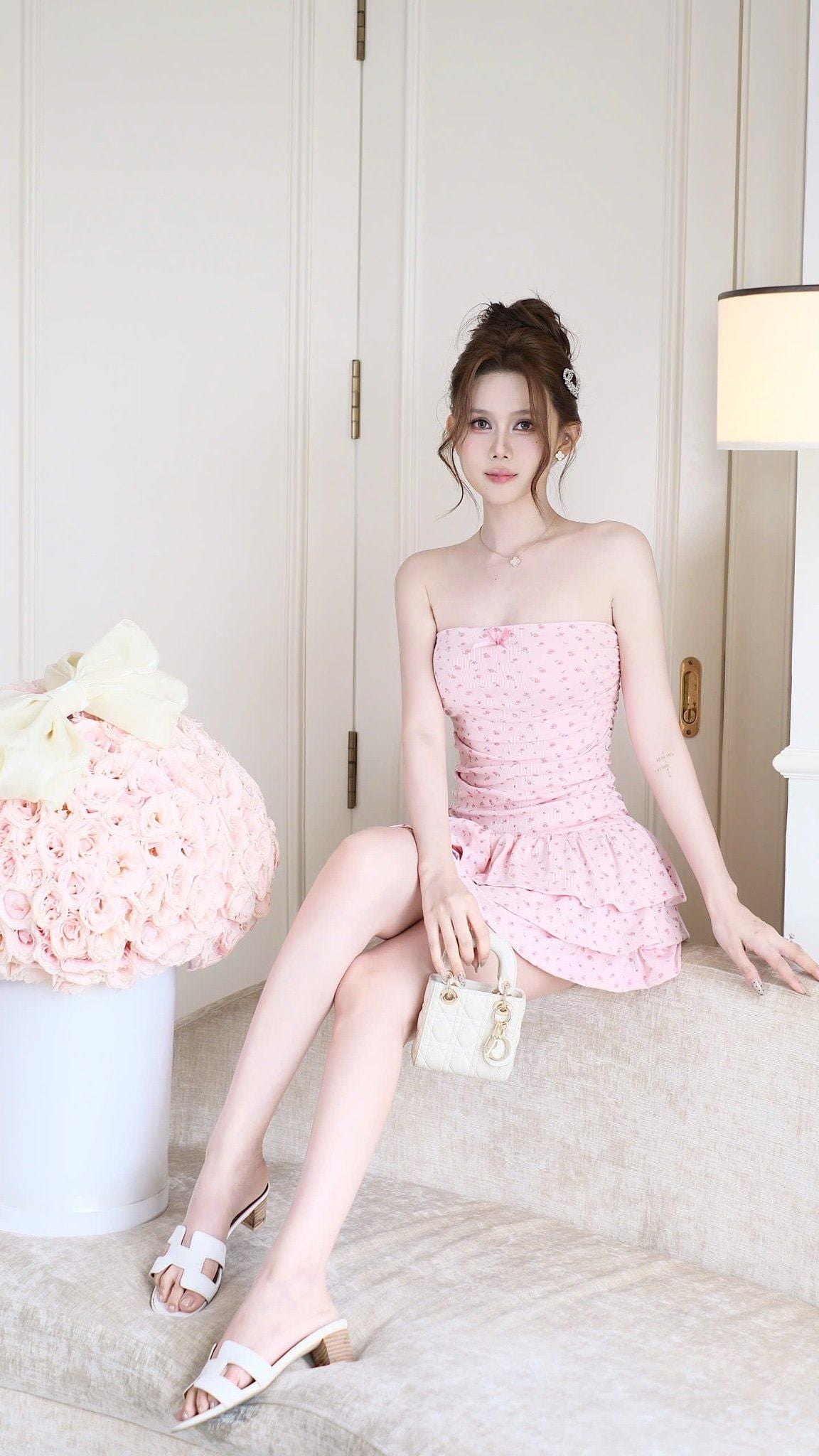 Đầm Ống Bèo Hoa Nhí