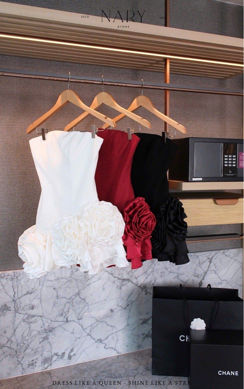 Đầm Cup Kết Hoa Tà Xéo