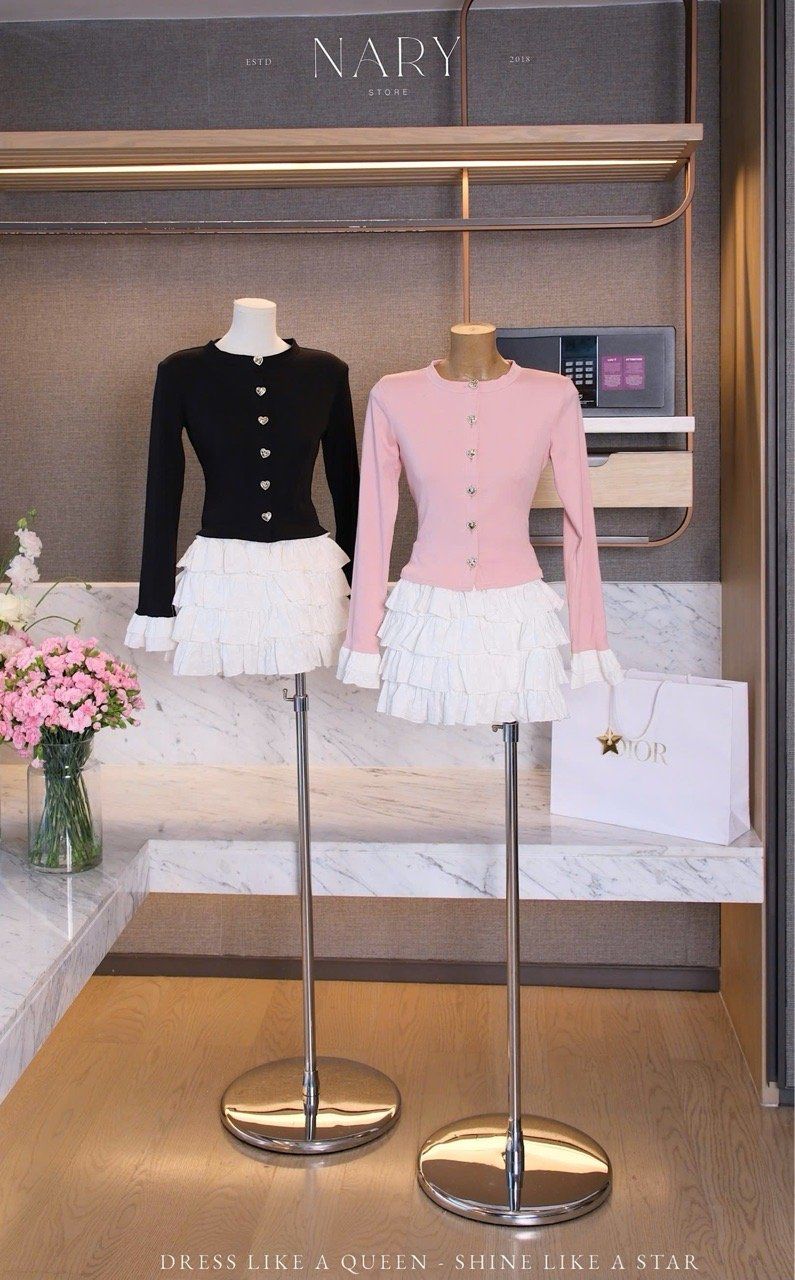 Set Áo Tay Loe Cv Xô