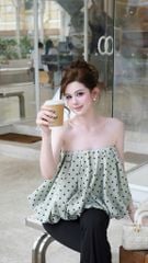 Áo Ống Bí Chấm Bi