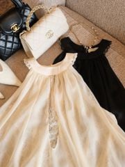 Set Yếm Voan Phối Ren Tua Rua