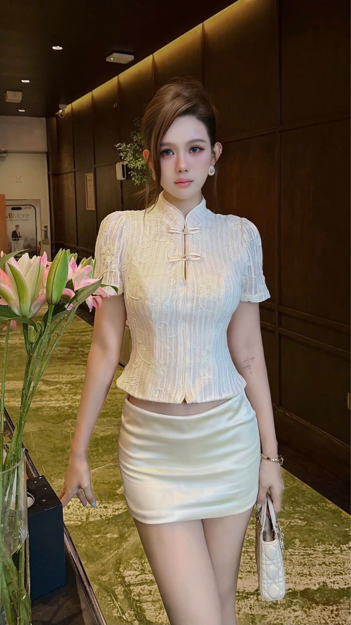 Set Ngọc Khuy Hoa Nổi
