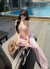 Set Sọc Áo Dây Quần Suông