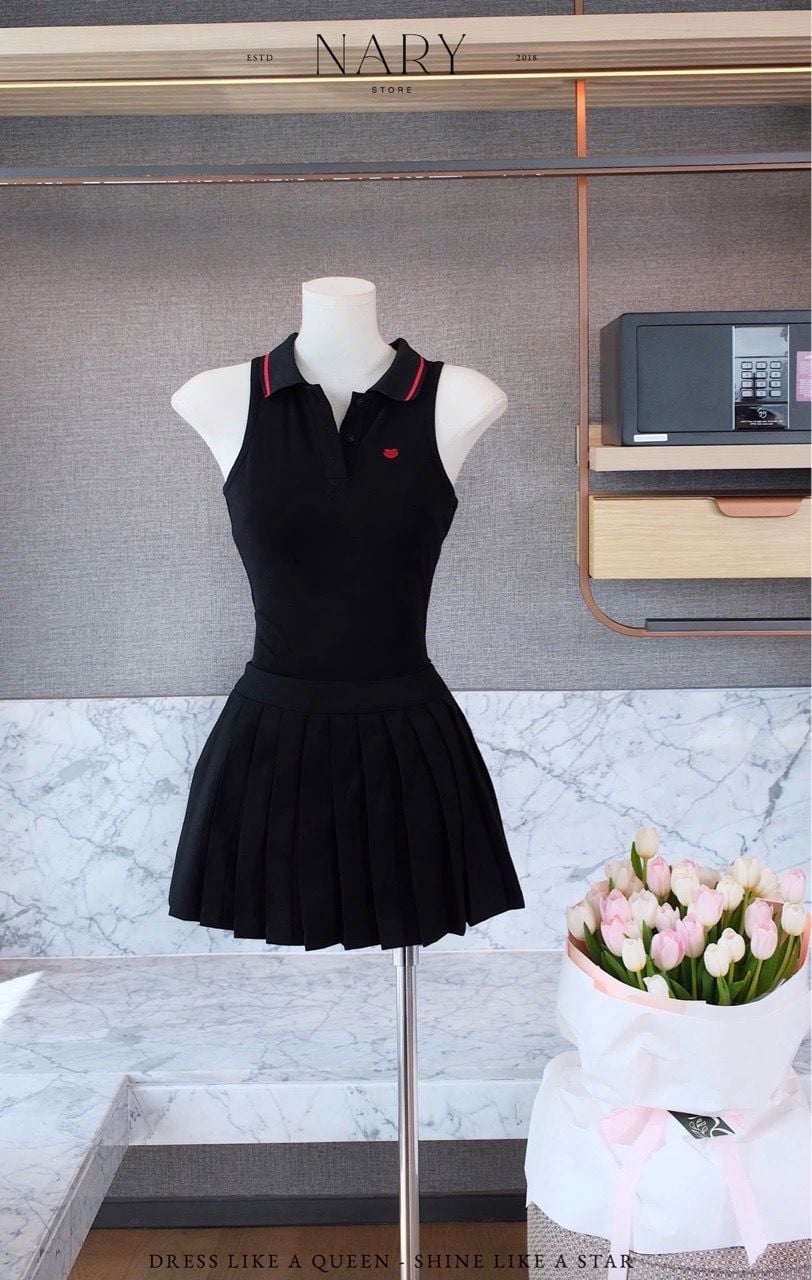 Set Bodysuit Cv Xếp Ly