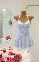 Đầm Yếm Hoa Nhí Viền Ren