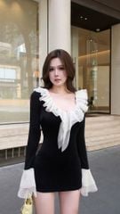 Body TD Cổ V Viền Bèo