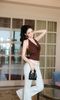 Áo Yếm Cổ Đổ Nút Bạc